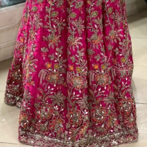 Luxury 2 Piece Lehenga Kurti Set for Women with Embroidered Kurti and Matching Lehenga