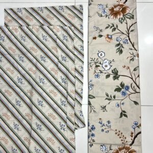 Cream Floral Bedsheet Set with Pillow Covers | Elegant Bedding