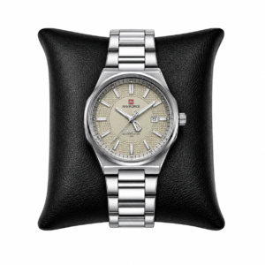 NAVIFORCE silver stainless steel watch for men